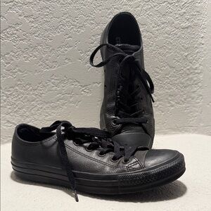 Black Leather Women’s Converse